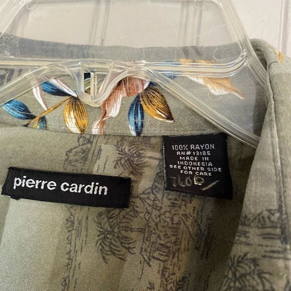 Pierre Cardin Mens L Hawaiian Shirt - Picture 4 of 8